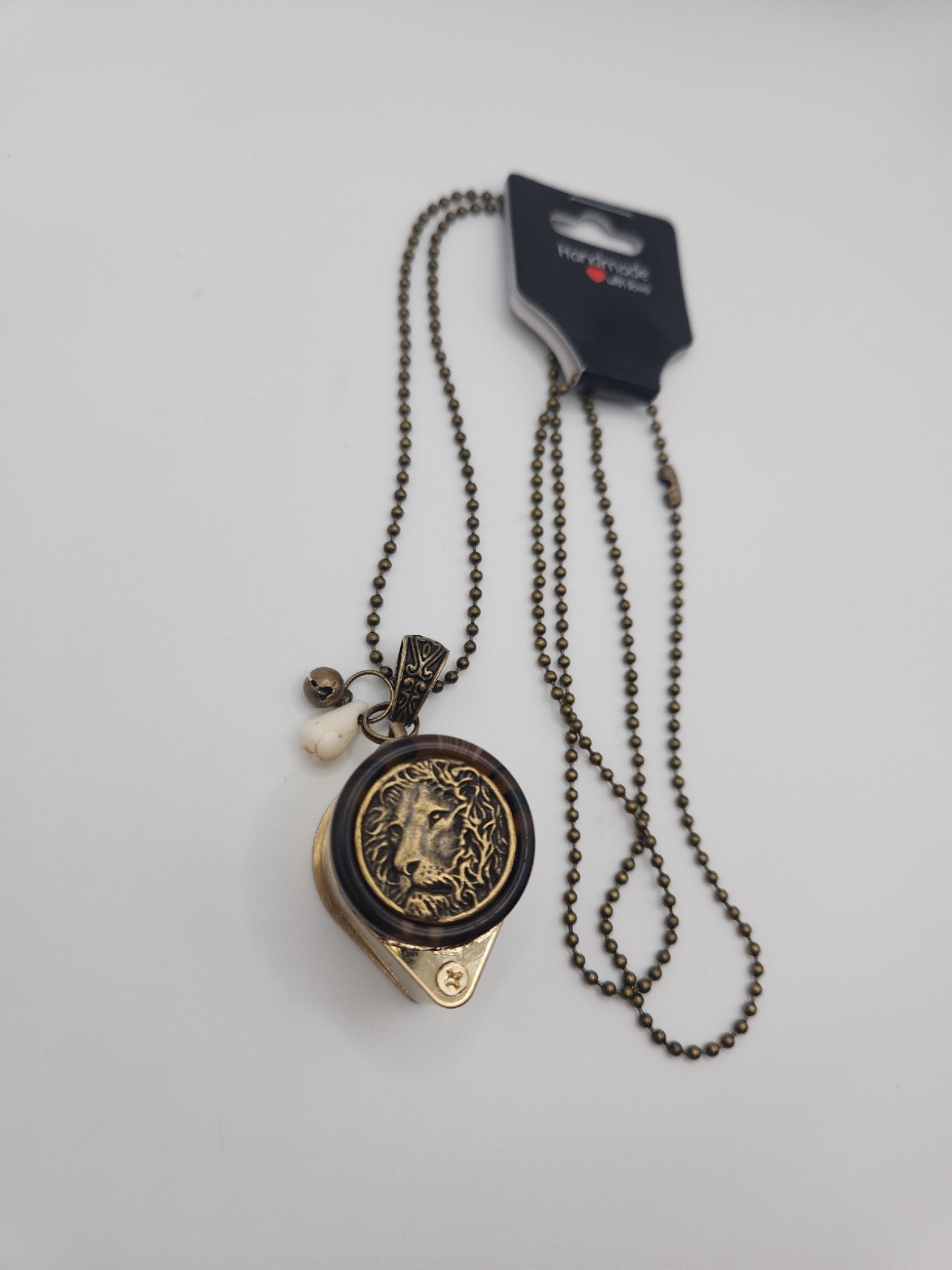 30× Jewelers Loupe Necklace Magnifier Loop Magnifying Glass Jewelry Silver Gold