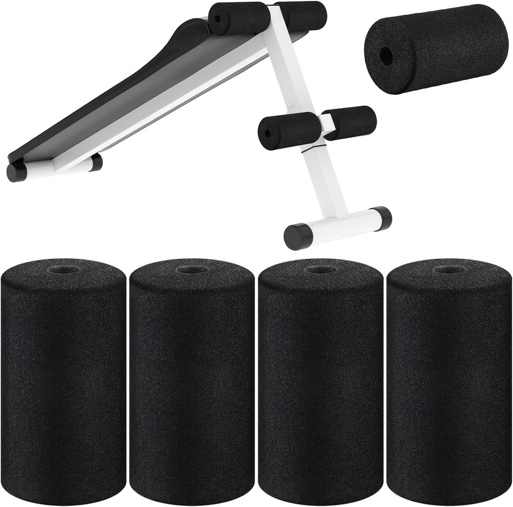 4 Pack Foam Foot Pads Rollers Replacement for Weight Bench Exercise Machines
