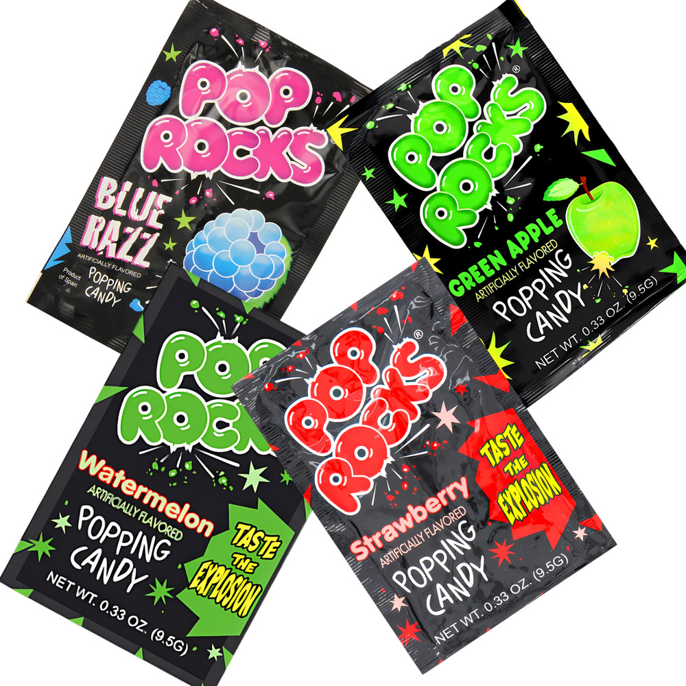 Pop Rocks Popping Candy 4 Pack Variety Pack