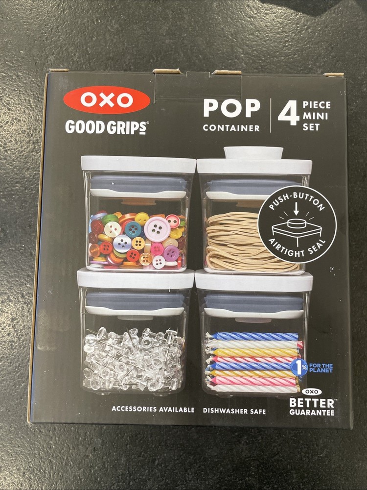 New OXO Good Grips 4-Piece Mini POP Container Set