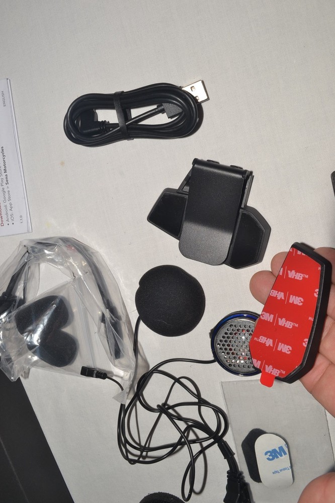 SENA Spider ST1 Motorcycle Mesh Communication System COMPLETE OPEN BOX/UNTESTED