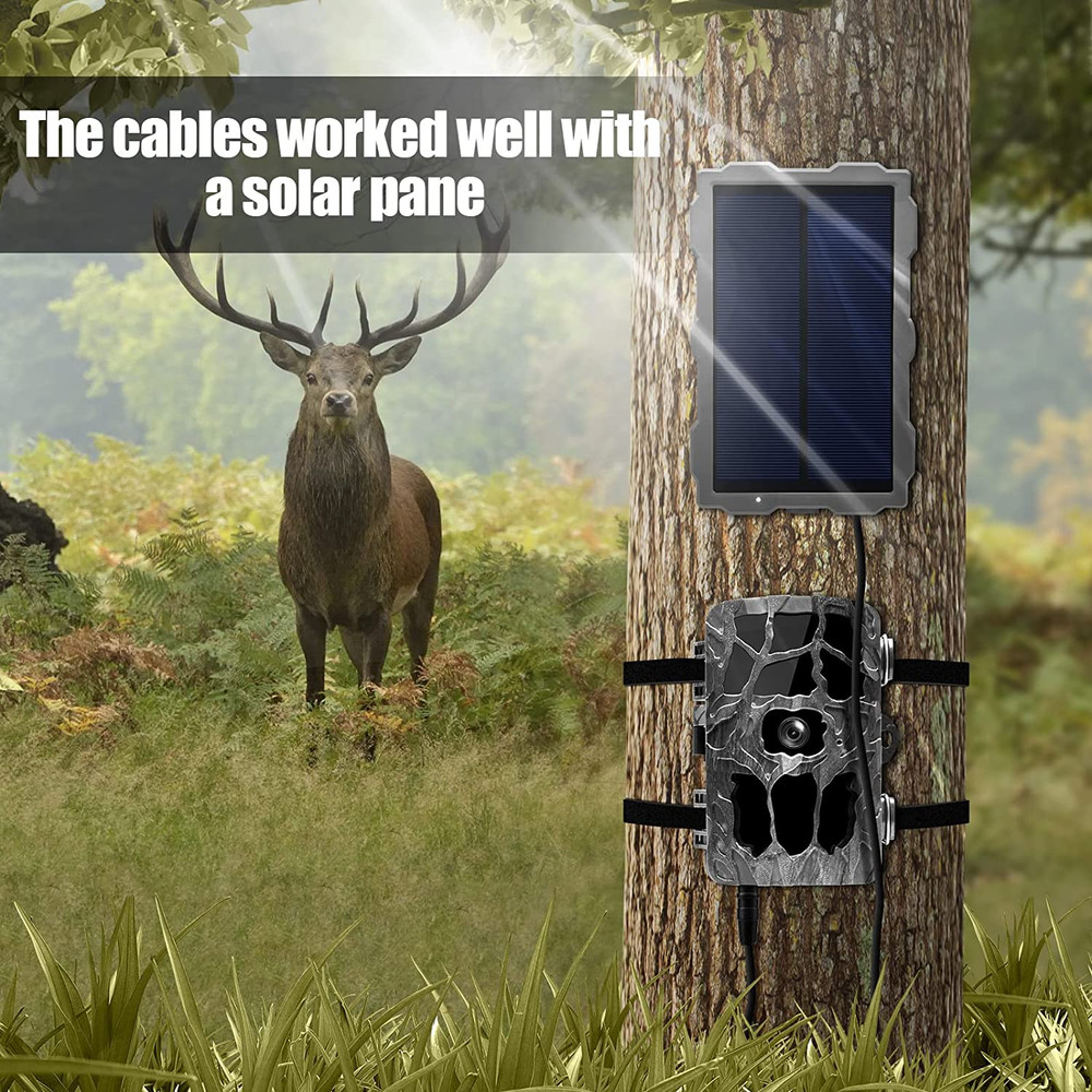 2pcs Trail Camera Power Cord 4.0x1.7mm DC External Cable