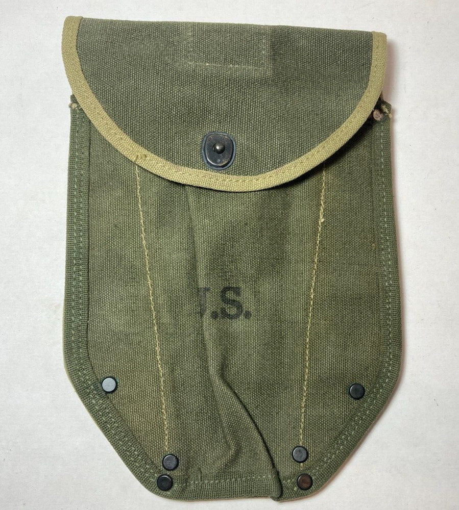 ORIGINAL WWII US ARMY M1943 M43 COMBAT FIELD SHOVEL CARRIER COVER-TRANSITIONAL
