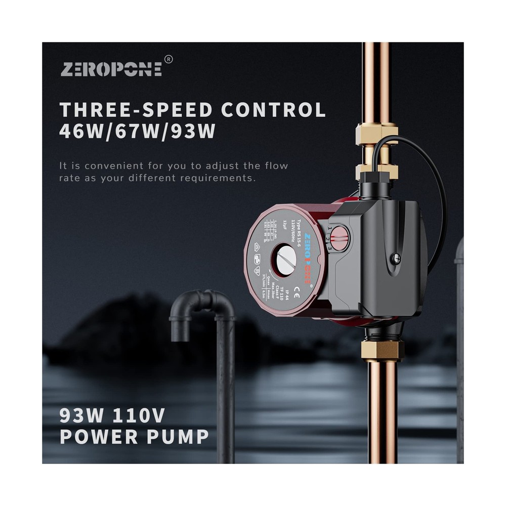 Recirculating Pump, 93W Water Circulator Circulating Pump NPT 3/4" ... Fast Ship