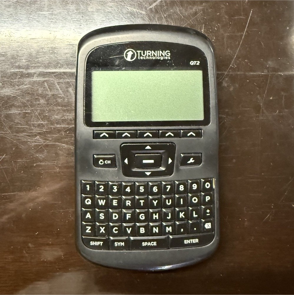 Turning Technologies QT2 Wireless Remote Control RCQR-02 Pointer Black Gray