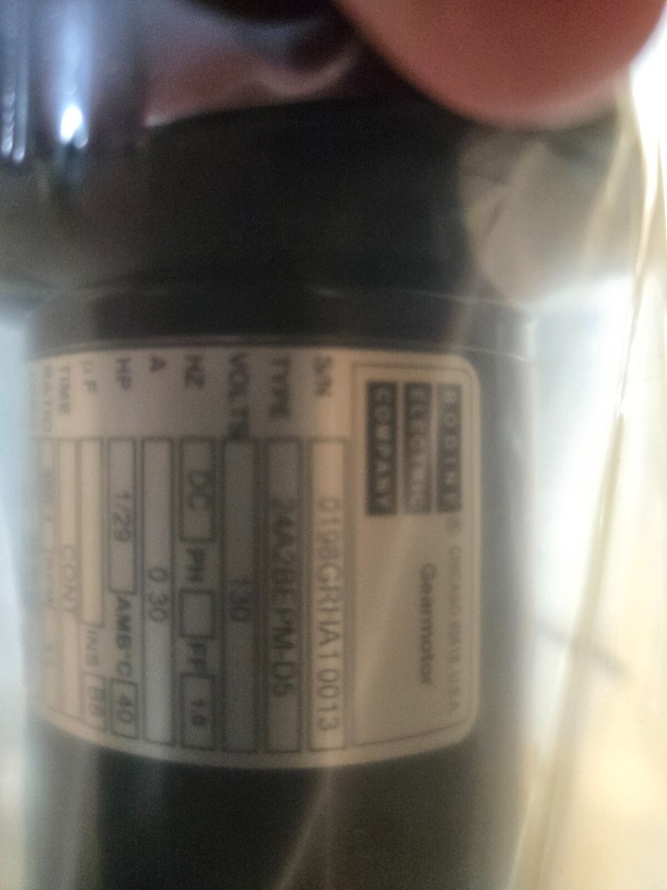 BODINE PARALLEL SHAFT DC GEARMOTOR 0198GR