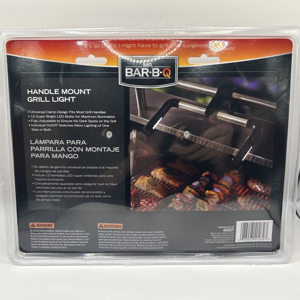Mr Bar-B-Q Handle Mount Barbecue Grill LED Light