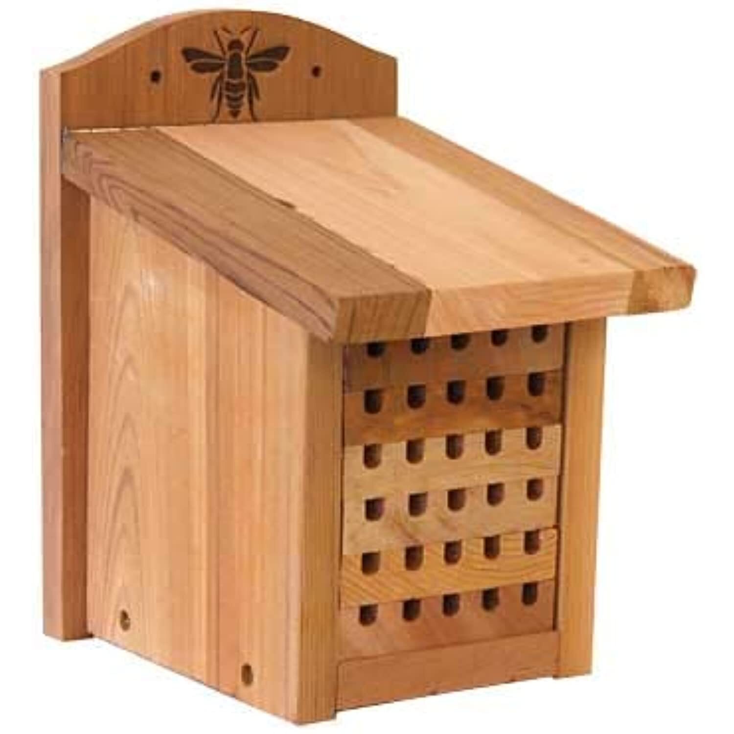 Woodlink 28552 Heavy Duty Cedar Mason Bee, Small Insect House, 9.5" H, Wood