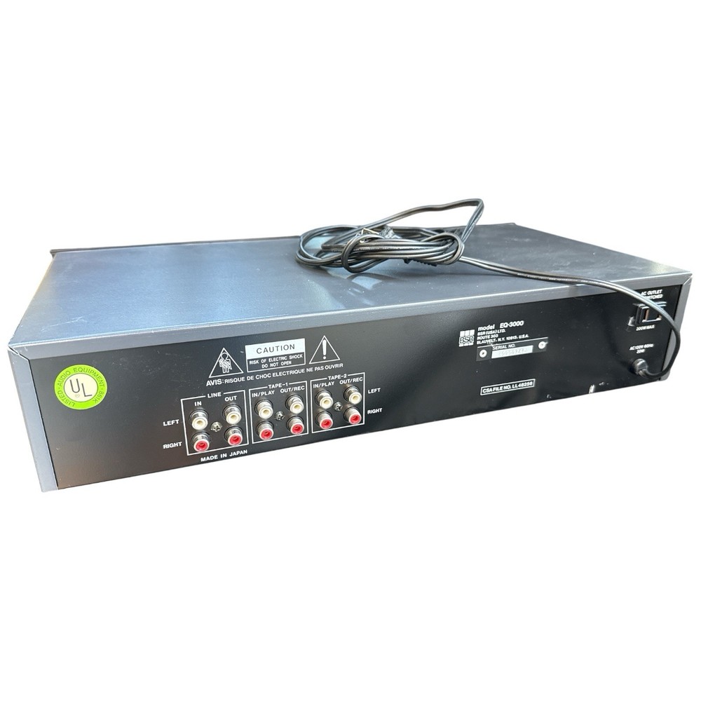 BSR EQ 3000 Stereo Frequency Equalizer Spectrum Analyzer Works Good