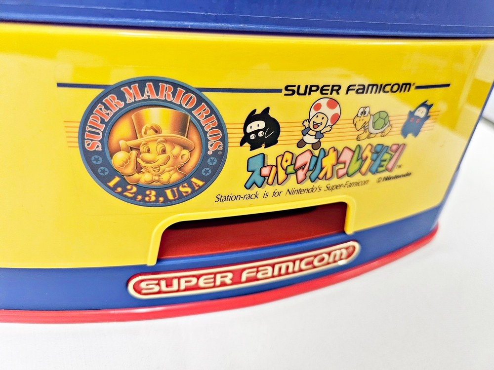 Nintendo Super Famicom Station Rack Colored Version Super Mario Collection