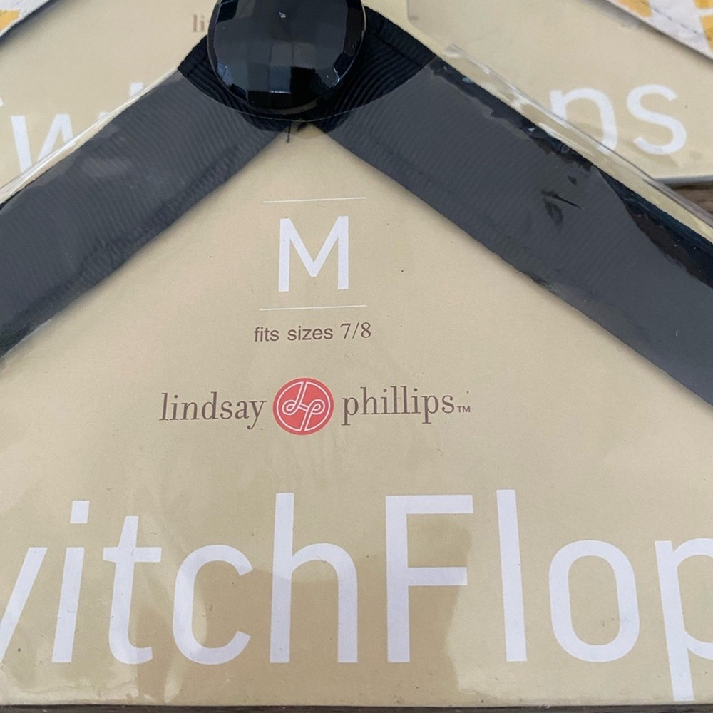 Lindsay Phillips Switch Flops Set Bundle Flip Flop Straps size medium fits 7-8
