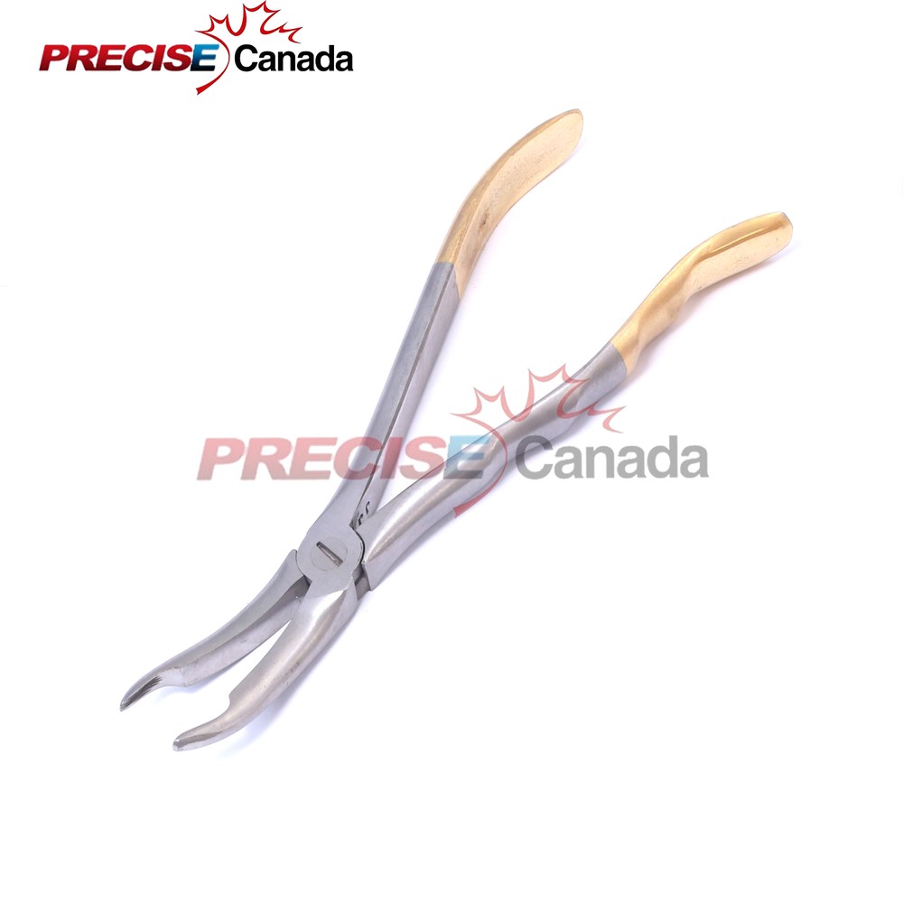 PRECISE CANADA Root Tip Dental Extracting Extraction Forceps Curved