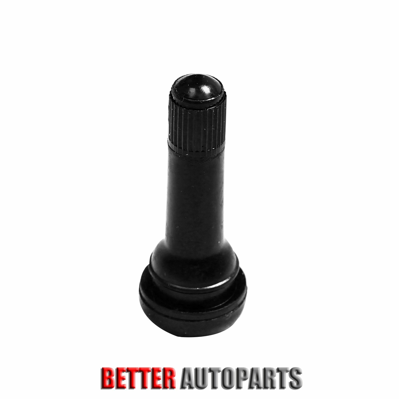 25Pcs TR414 Snap-In Tire Valve Stems Medium Black Rubber