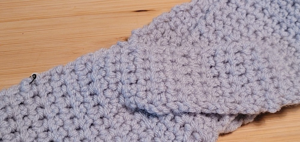 Gray Twist Handmade Crochet Ear Warmer