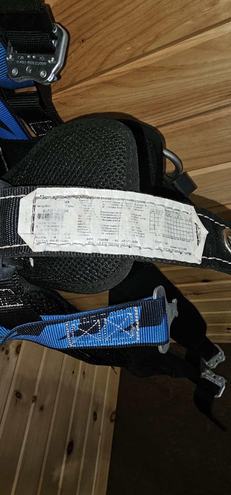 HONEYWELL MILLER AC-QC-BDP/UBL Full Body Harness AirCore L/XL