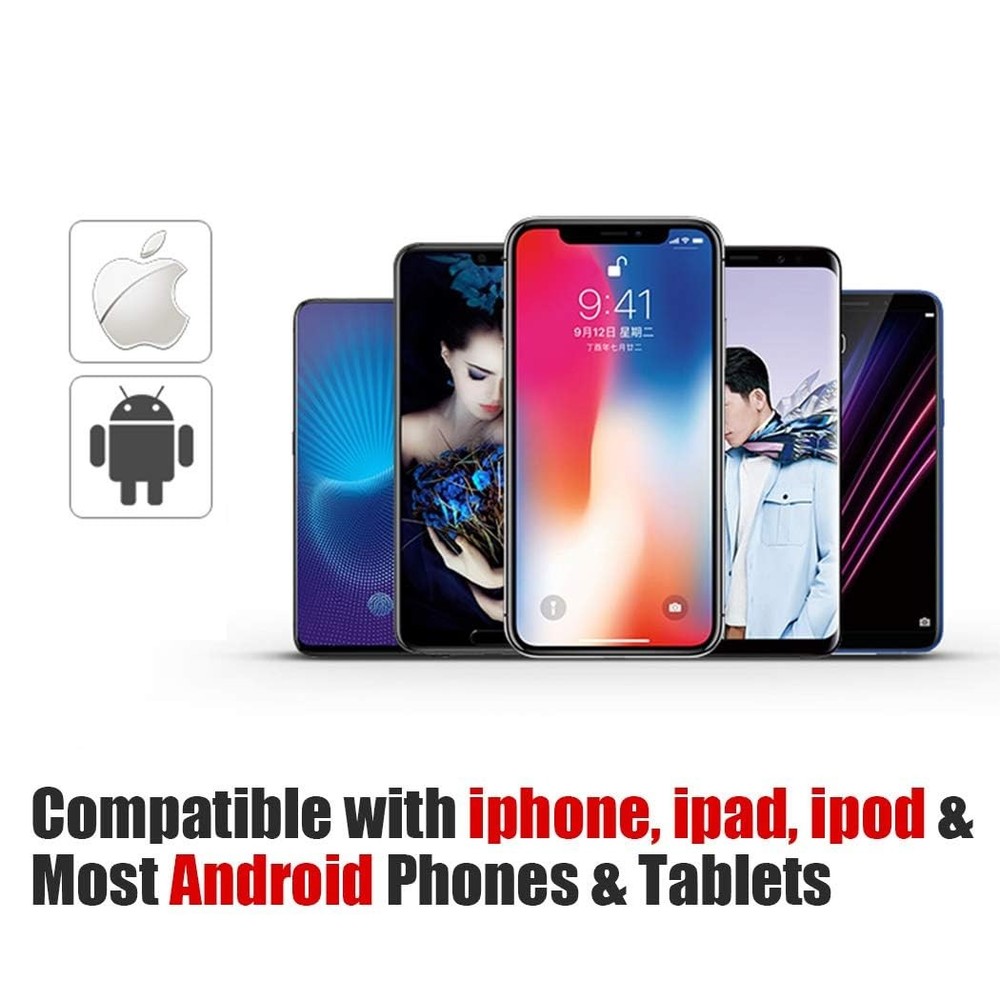 [Upgraded] Bluetooth 5.0 Remote Shutter for iPhone & Android Camera Wireless ...