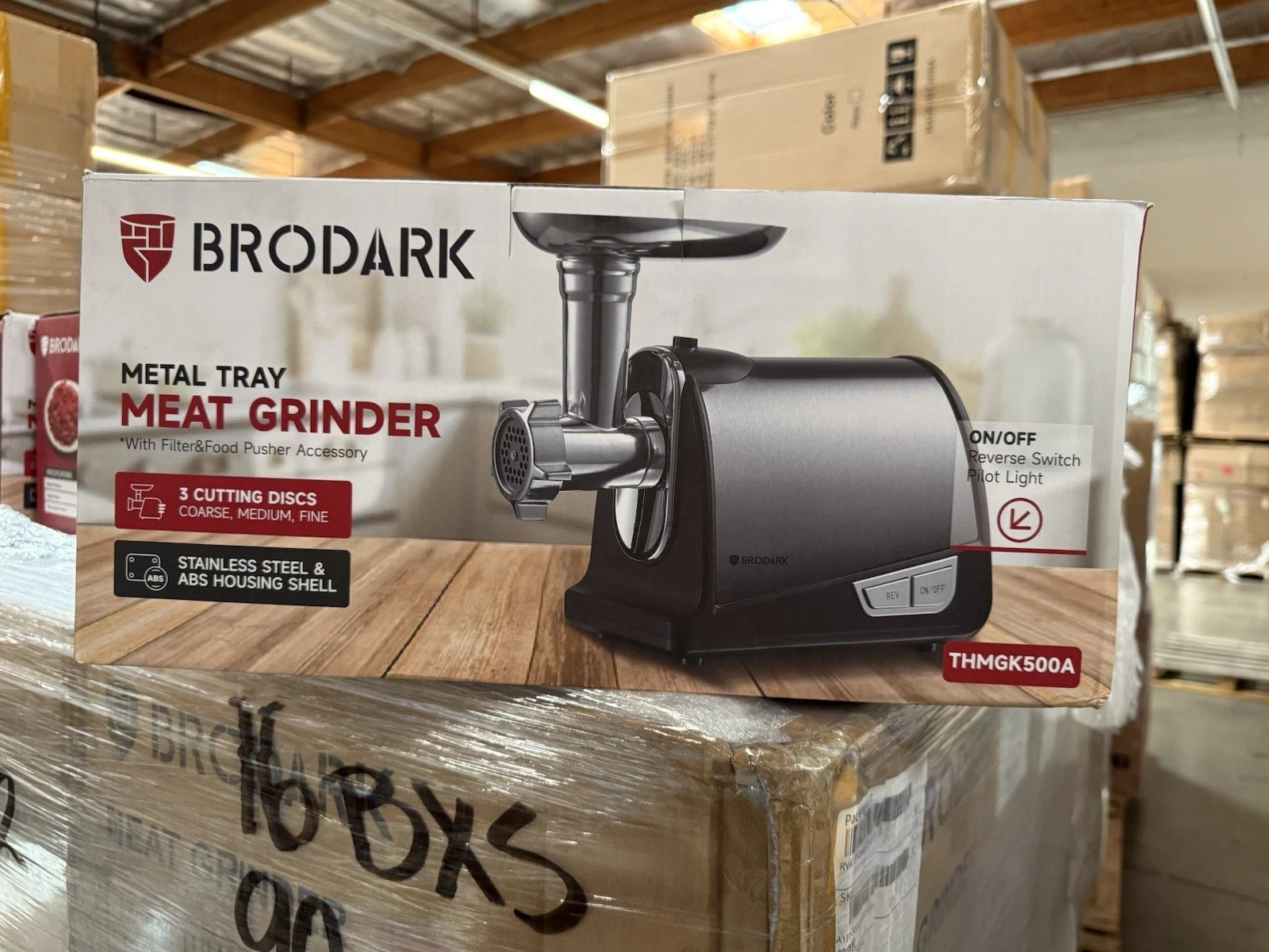 Meat Grinder Electric Heavy Duty Stainless Steel Meat Mincer &3 Grinding Plates