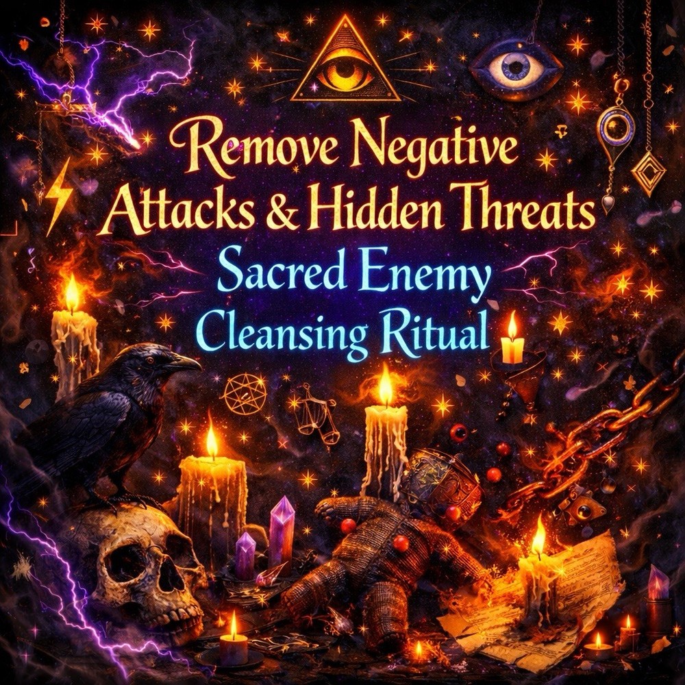 Remove Negative Attacks & Hidden Threats – Sacred Enemy Cleansing Ritual ⚡🕯️