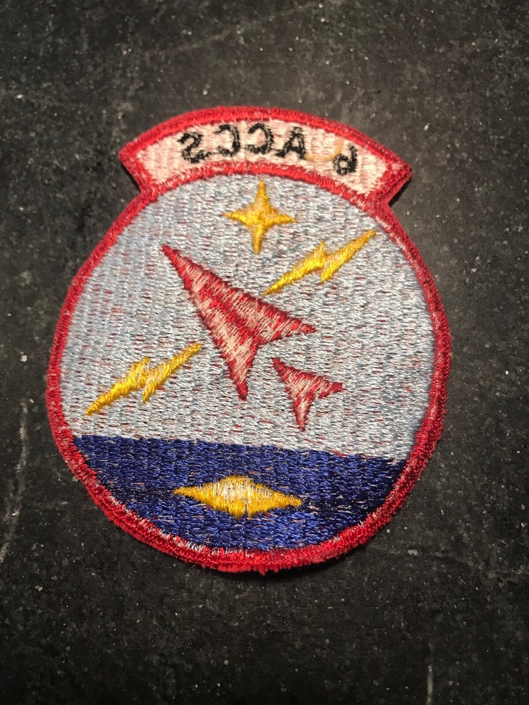Rare Vtg Cold War 70s 6th Airborne Command Control Squadron Patch 3” USAF ACCS