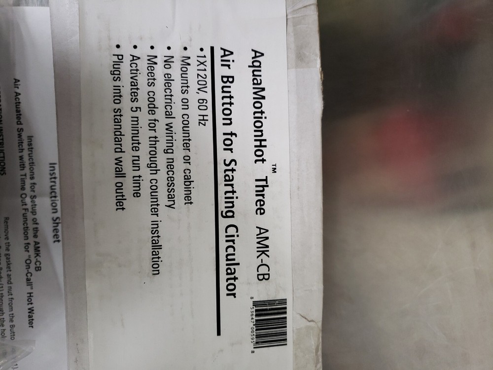 AquaMotion AMK-CB Air Button for Starting Circulator