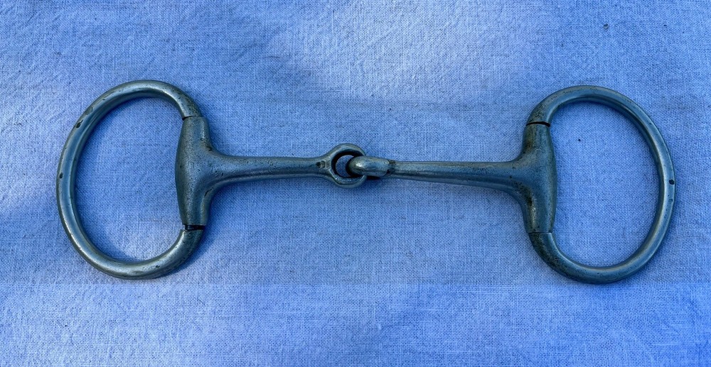 Used Brass Eggbutt Snaffle Bit