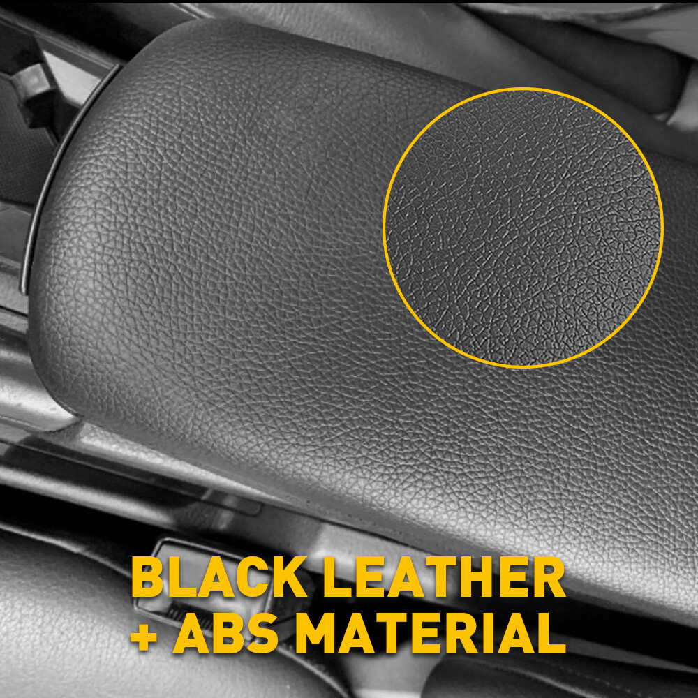 For 2004-2008 Audi A4 Armrest Center Box Console Lid Cover Black Leather Replace