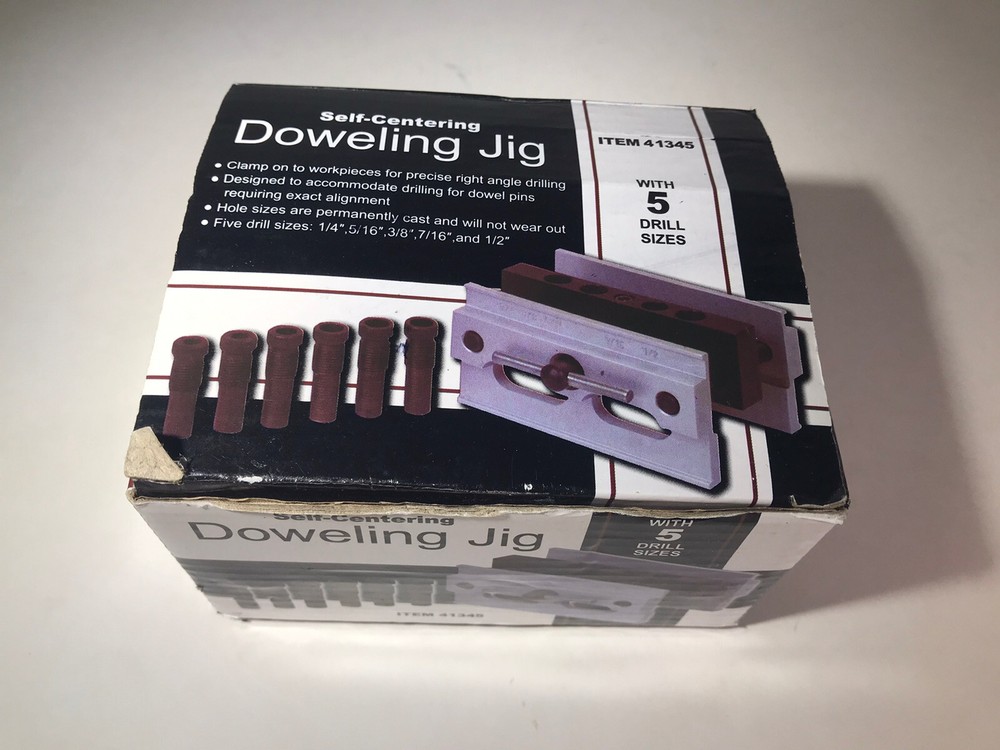 Self Centering Doweling Jig ~ 41345 ~ Precise Drilling Guide ~ Dowel Clamp Tool
