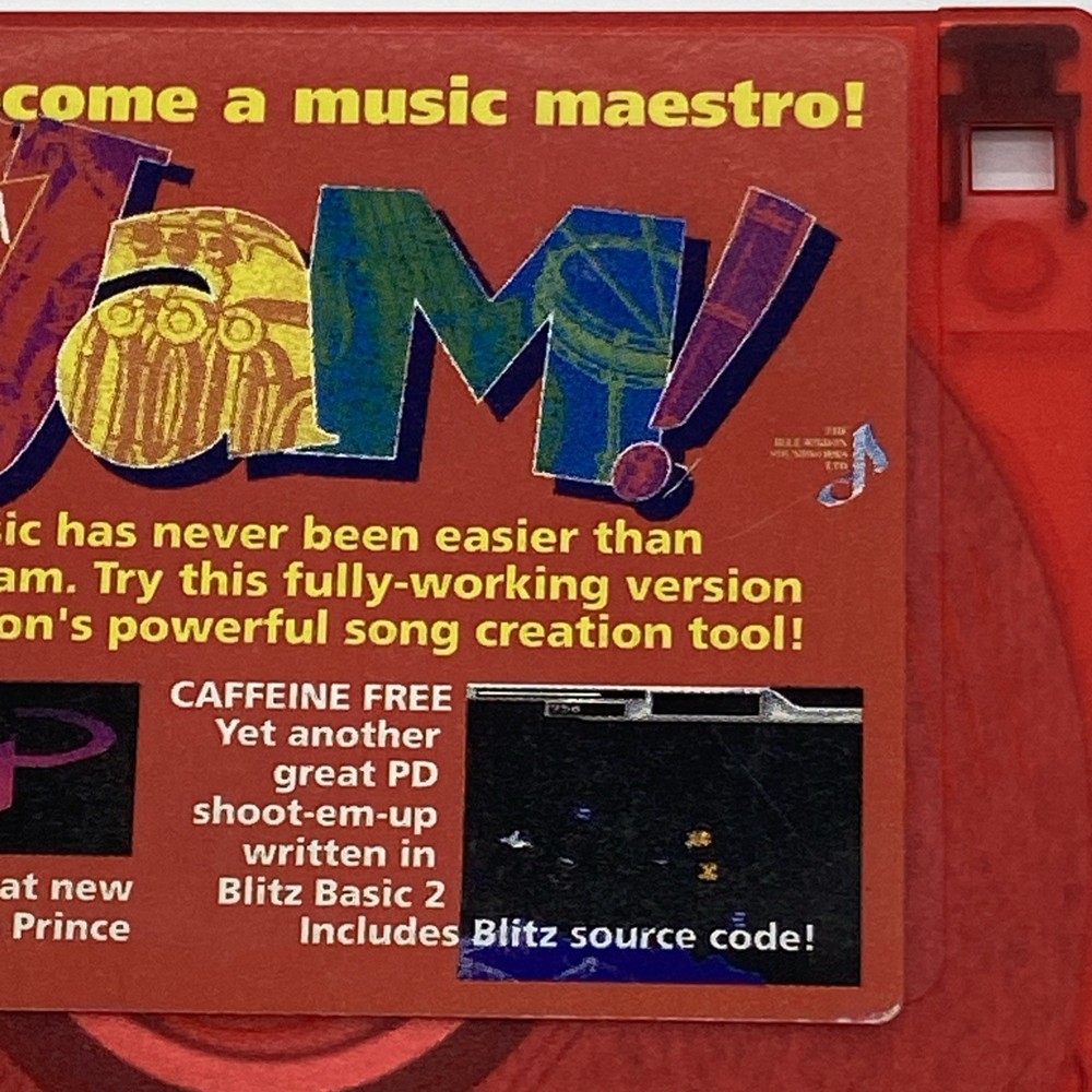 1993 Super Jam All Amiga red plastic 54a Floppy Disk VTG Untested