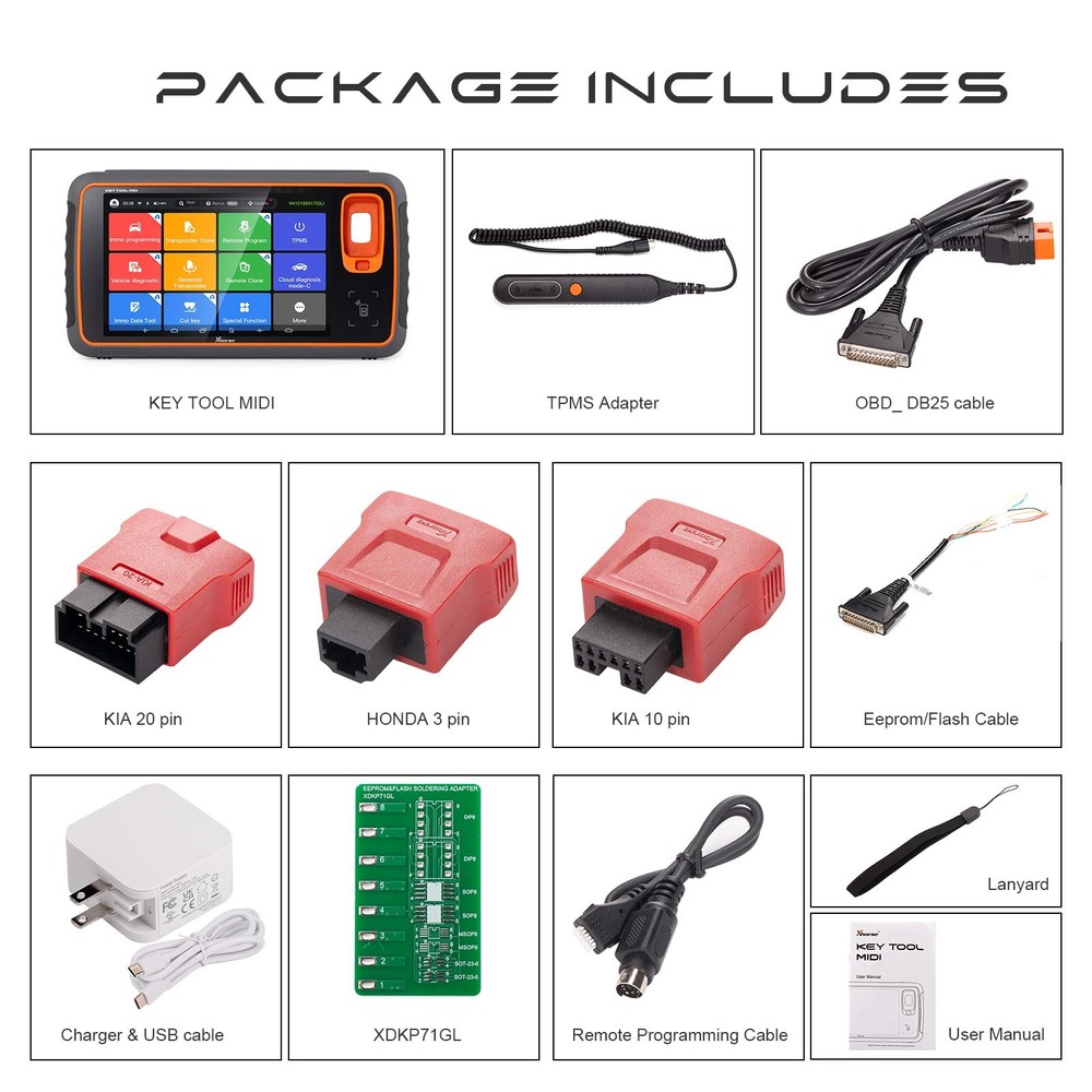 Xhorse Key Tool MIDI Basic Version 2-in-1 IMMO Progarmming and TPMS Diagnostic