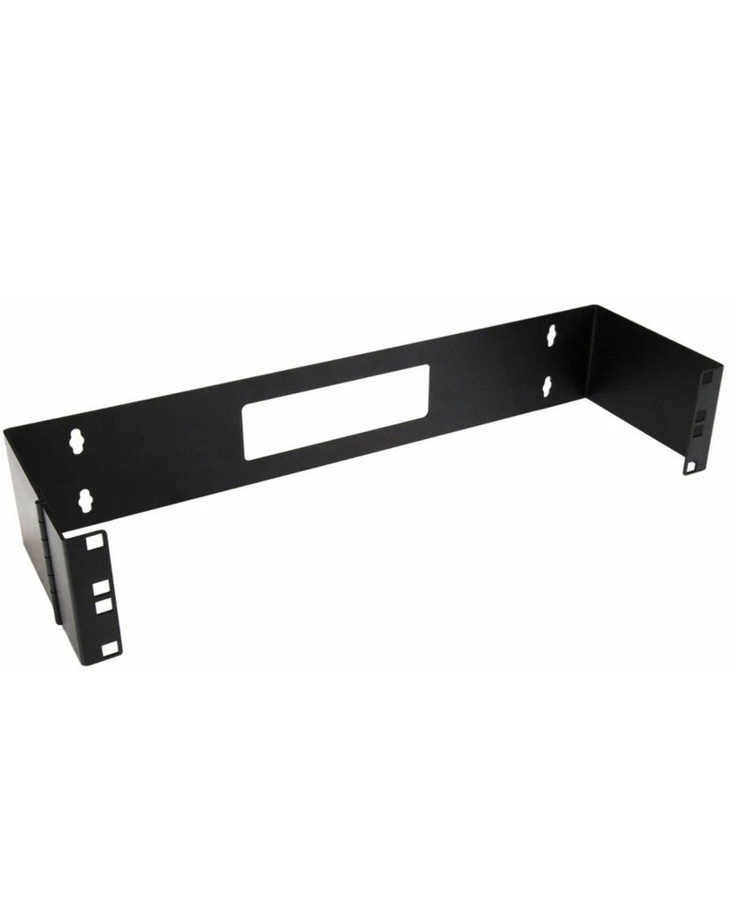 StarTech 2U 19in Hinged Wallmount Bracket for Patch Panels - Black