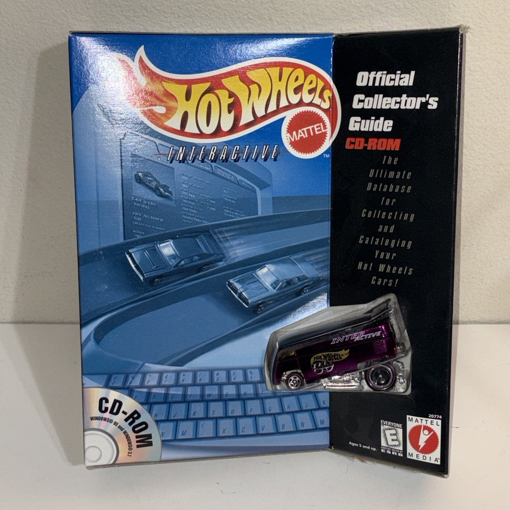 Hot Wheels Interactive Official Collector's Guide CD + 1998 VW Drag Bus