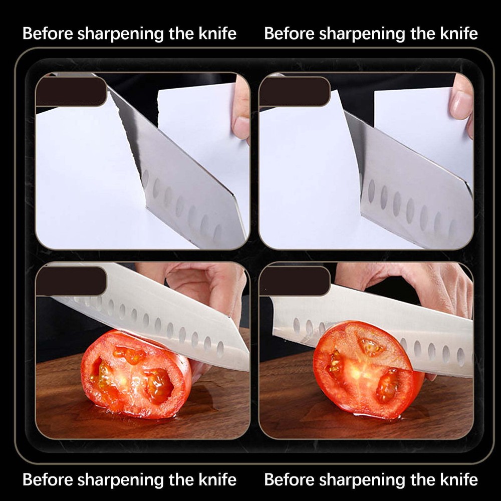 USB Electric Knife Sharpener 3 Stage Kitchen Sharpening Stone Grinder Scissors