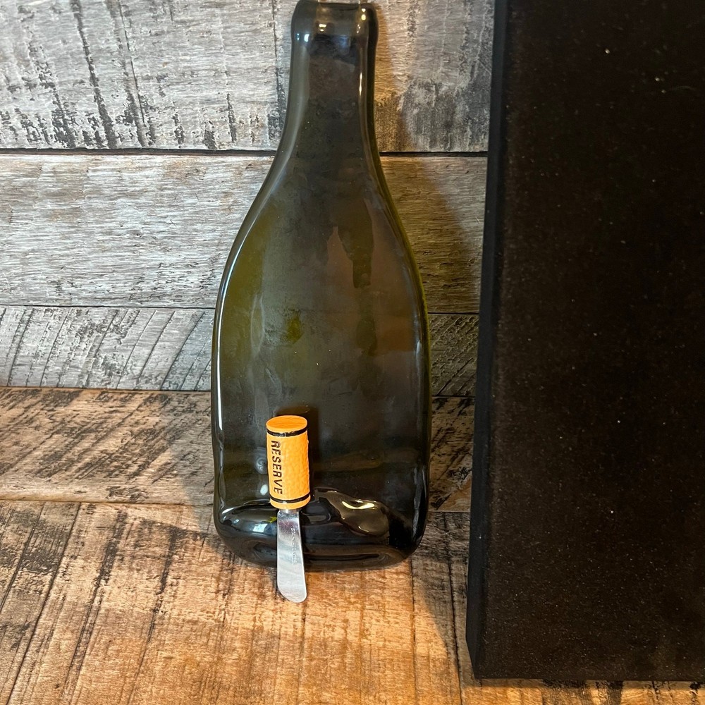 Vintage Wine Bottle Cheeseboard With Cork Cutter