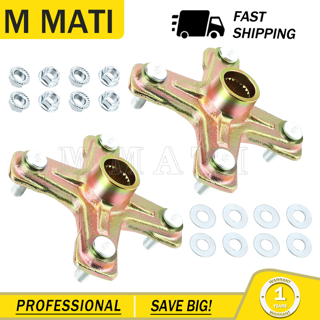 Pair Rear Axle Wheel Hub For Yamaha YFZ450X Warrior350 Raptor250 1PE-F53K0-00-00