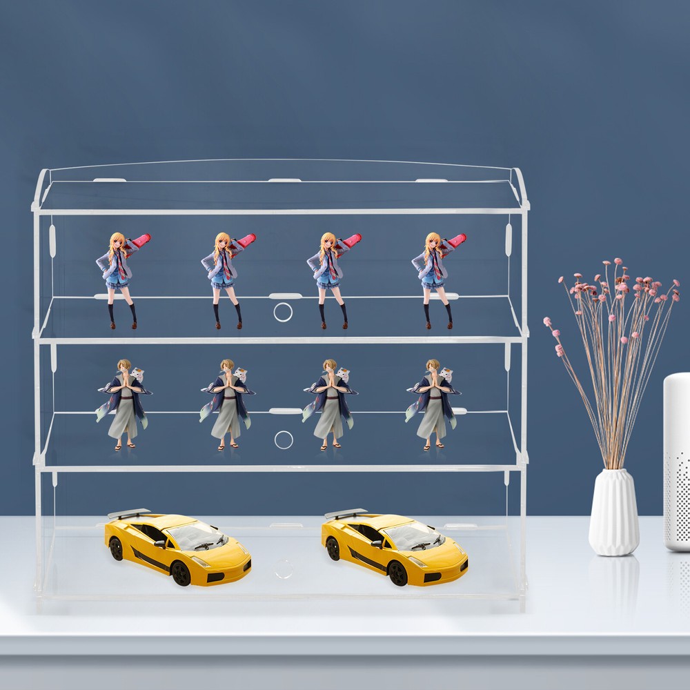 3 layers Acrylic Display Cabinet Case Bakery Pastry Display Case Multi-layer Kit
