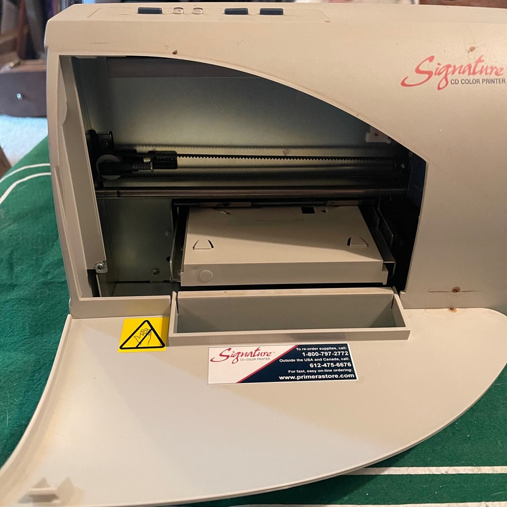 Fargo Primera Signature II CD Color Printer w inserts, untested READ DESCRIPTION