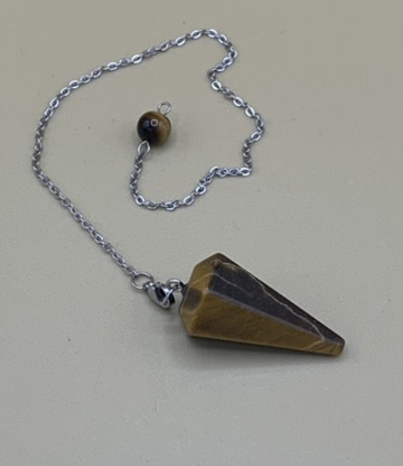 Tiger’s Eye Crystal Pendulum
