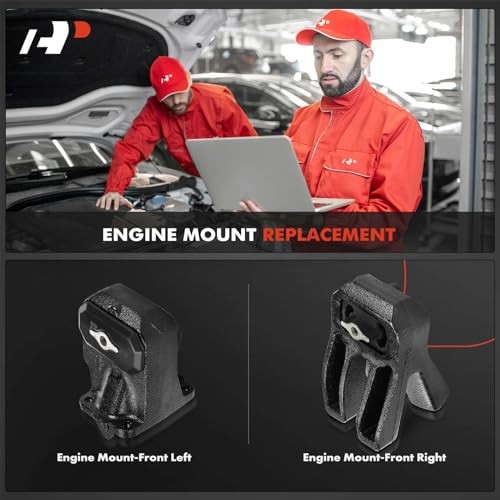 2PCS Front Left and Right Engine Motor Mount Set Compatible with Dodge Ram
