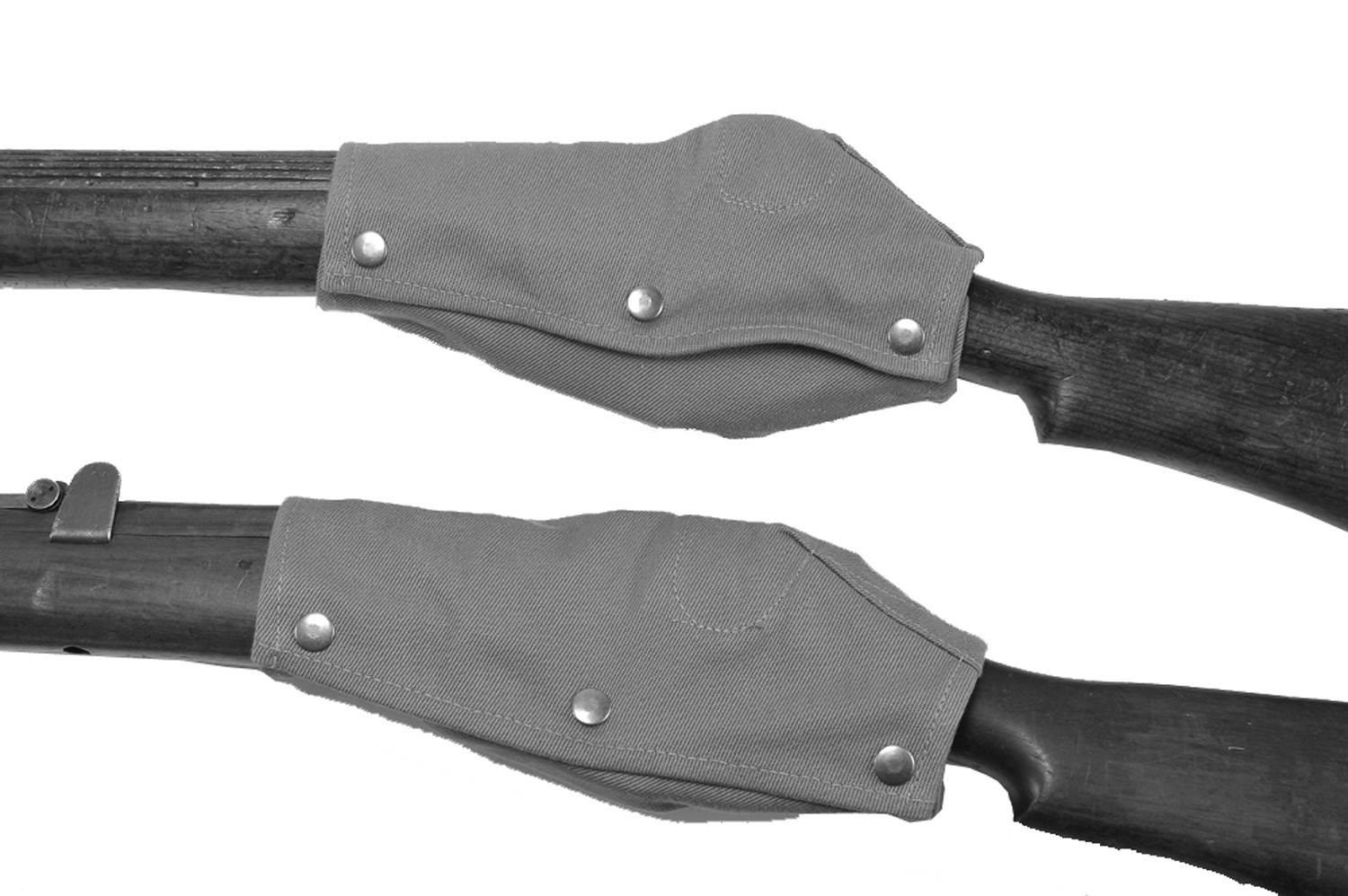 WWII British Lee Enfield OD Green Action Cover, Marked S - 1942, Canvas Cover