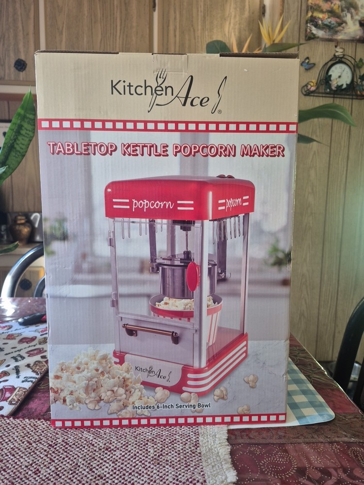 Kitchen Ace Tabletop Kettle Corn Maker New