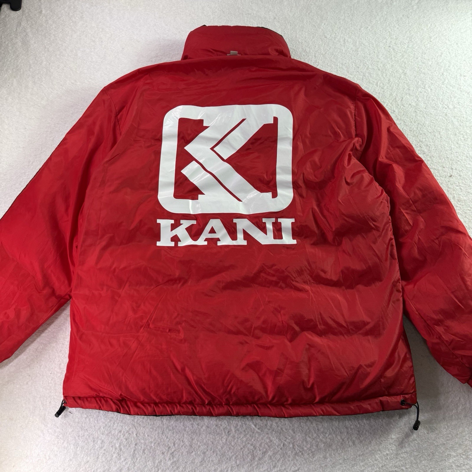 Vintage Karl Kani Sport Men's Reversible Puffer Jacket Size XL Tupac Hip Hop