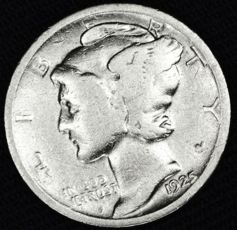 1925-d     Mercury Dime   (Inventory A)
