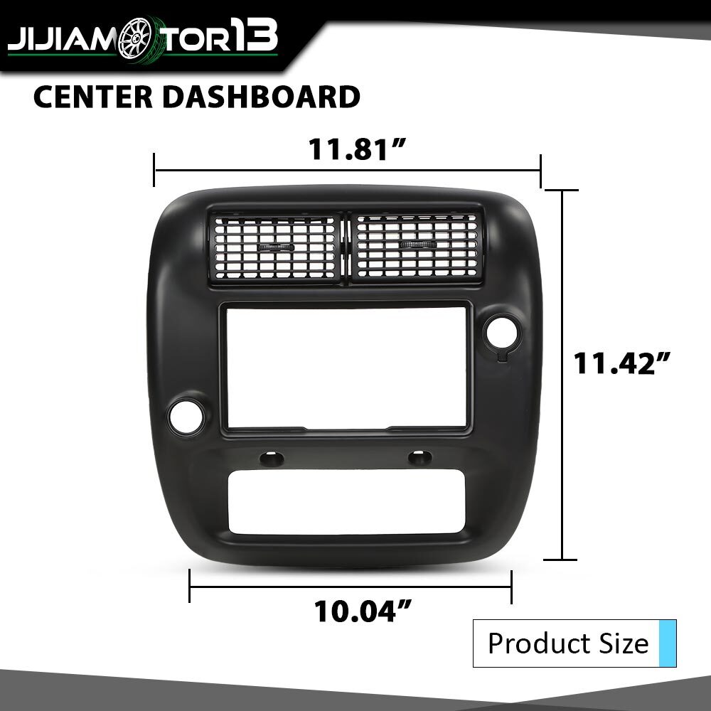 Center Dashboard Radio Panel Vent Trim Black Fit For 97-01 Explorer 97-06 Ranger