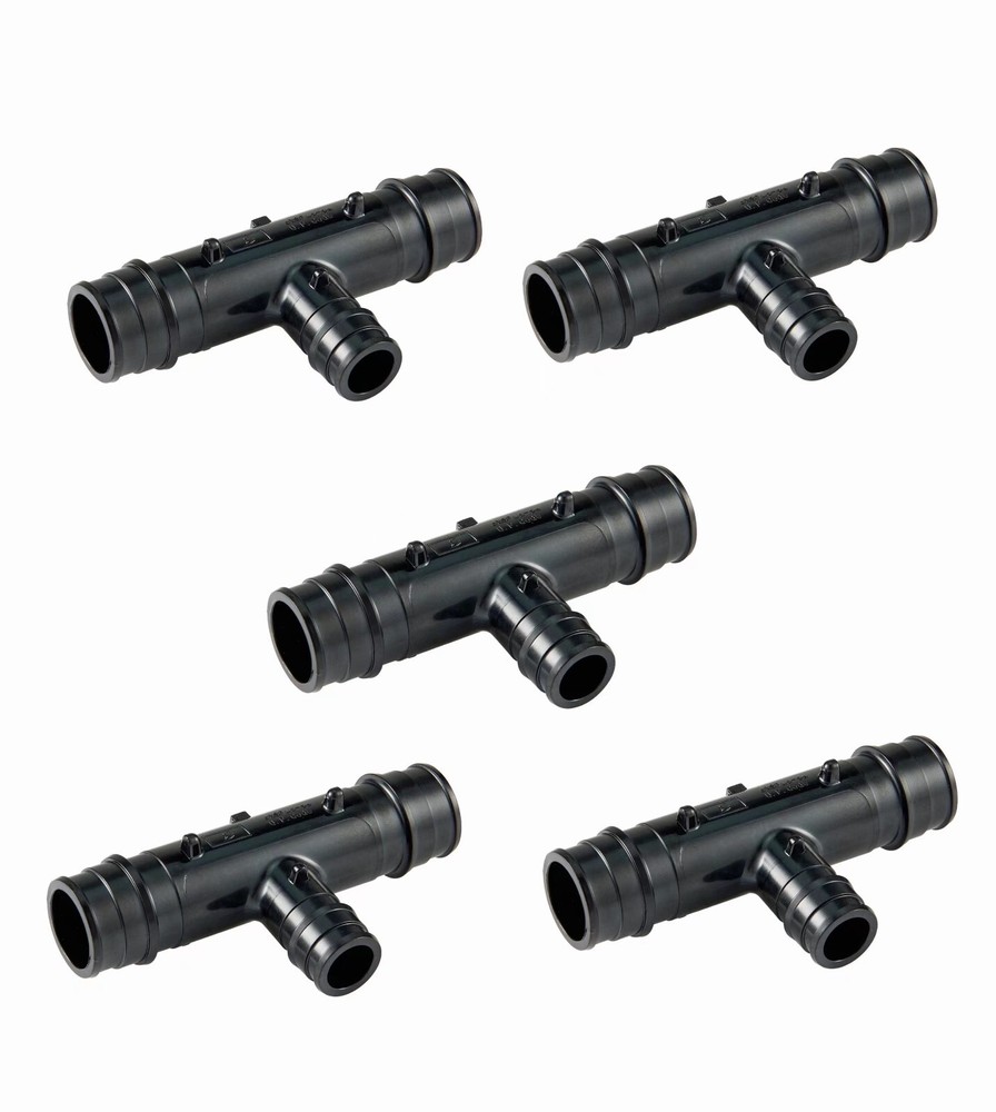 EFIELD 5 PCS Poly  Pex-A Expansion Fitting 3/4" X 3/4" X 1/2" Tee
