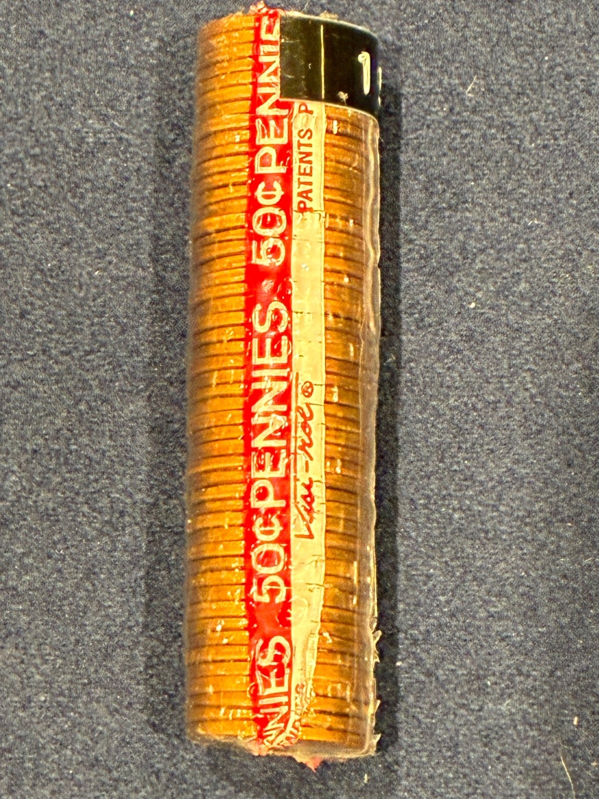 1971 P Lincoln Memorial Cent Roll BU Uncirculated OBW Clear Roll Wrapped