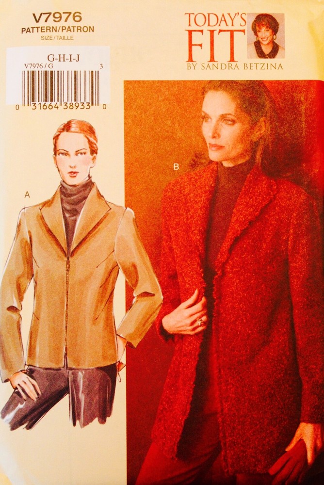 U PICK! PLUS SIZE JACKET COAT BLAZER Sew Pattern ~ UC/FF