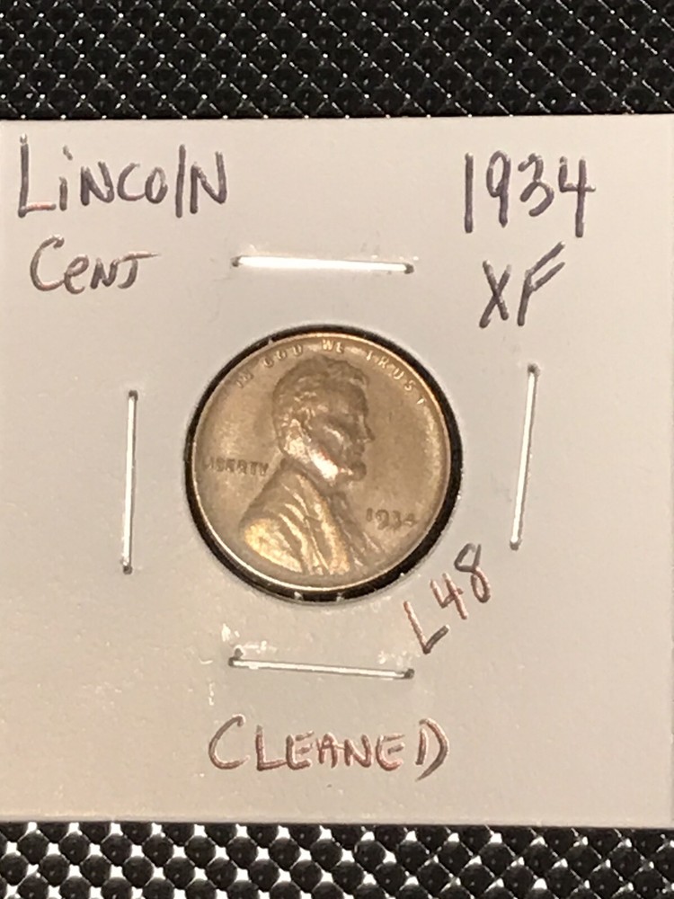 1934 Lincoln Cent  XF