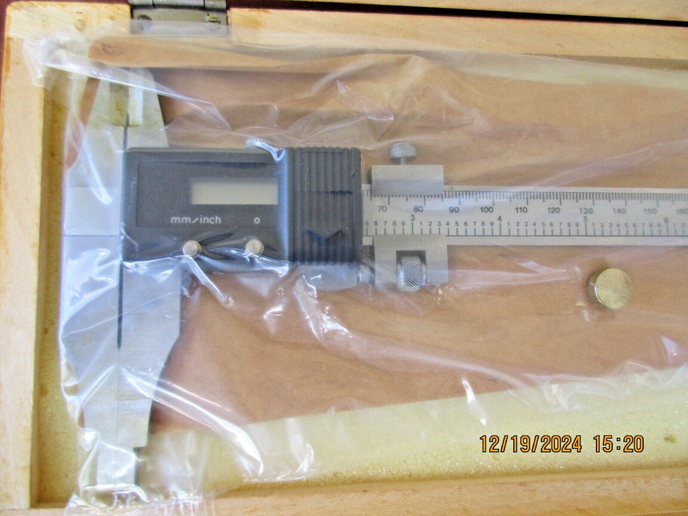 Electronic Digital Calipers 12" in solid wood case (2 are available)