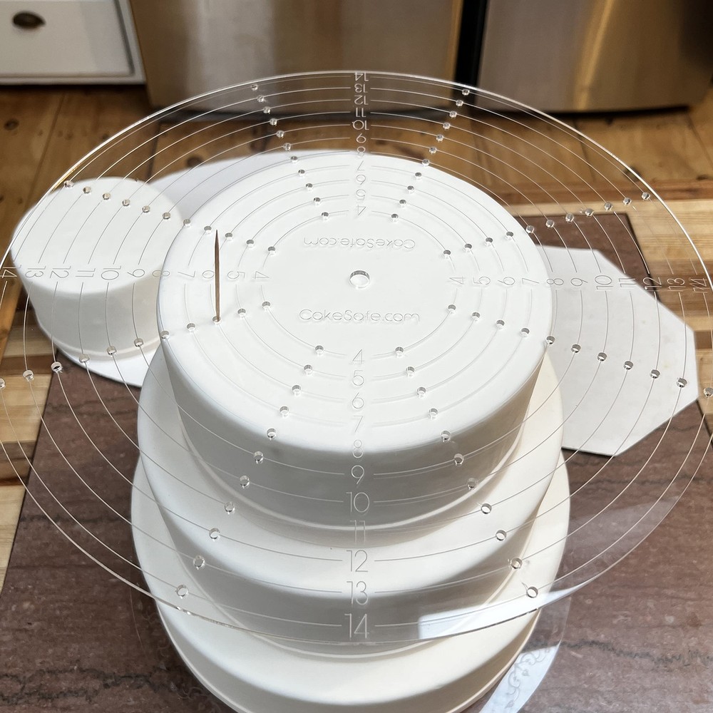 CakeSafe: Precise Cake Decorating - Dowel Placement & Centering Tool