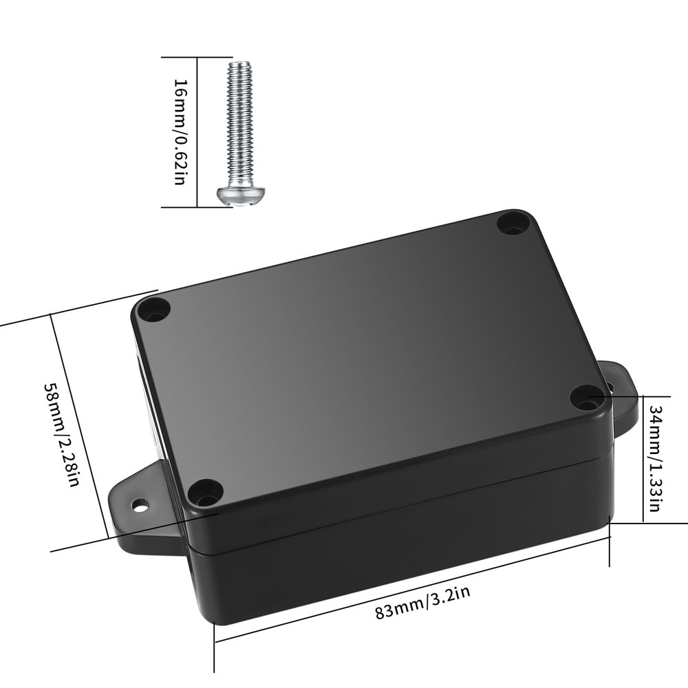 Project Box, 4Pcs Junction Boxes, IP65 Waterproof Electrical Boxes, ABS Plastic
